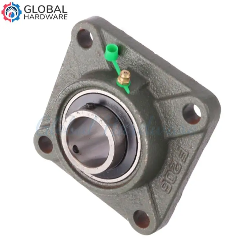 ตลับลูกปืน UCF206 ขนาด 29 มม. แบบ 4 รูยึด พร้อมหน้าแปลนสี่เหลี่ยมและปะเก็น