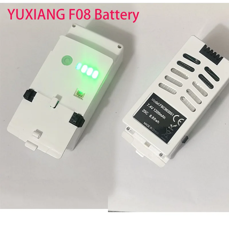 YXZNRC F08 RC Helicóptero Pieza de repuesto 7.4V 25C 1200mAh Batería