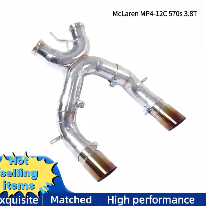 

Factory Custom Stainless Steel Exhaust Catback for McLaren MP4-12C 570s 3.8T Racing Exhaust Pipes Performance Exhaust Upgrade