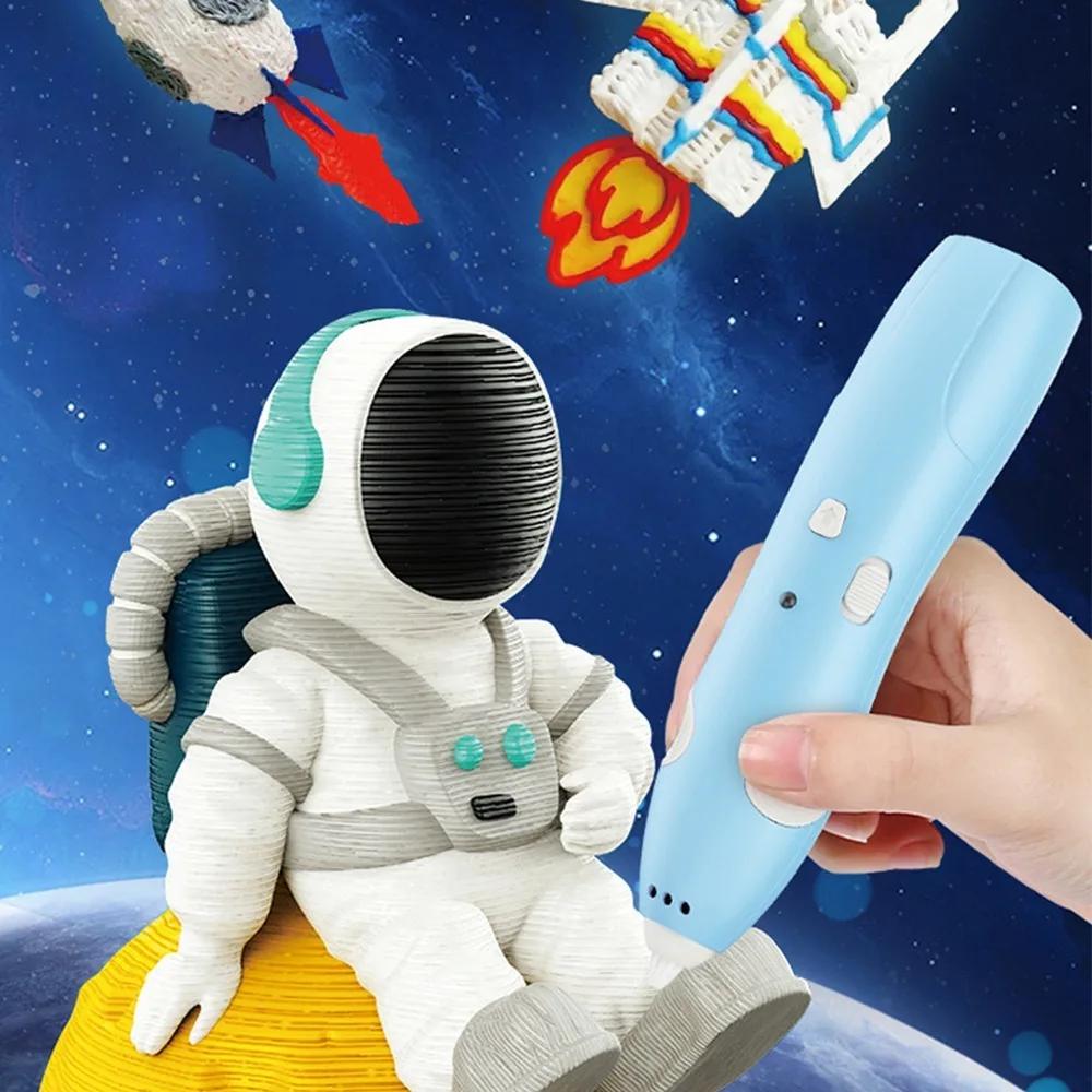 

Rechargeable 3D Printing Pen USB Charging Low Temperature 3D Graffiti Pen Toy Gift Wireless 3D Art Painting Pen Education Toy