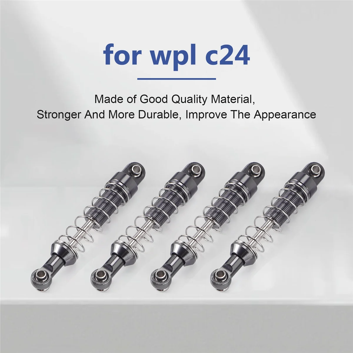 Ammortizzatore ammortizzatore in metallo da 4 pezzi con supporto per sedile Extender per MN D90 MN-90 MN99S WPL C14 C24 RC parti di aggiornamento per auto, 4