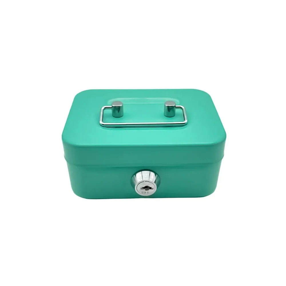 New Creative Portable Piggy Bank Storage Box Small Size with Key Storage Box Coin Box with Lock Piggy Bank Safety Storage Box