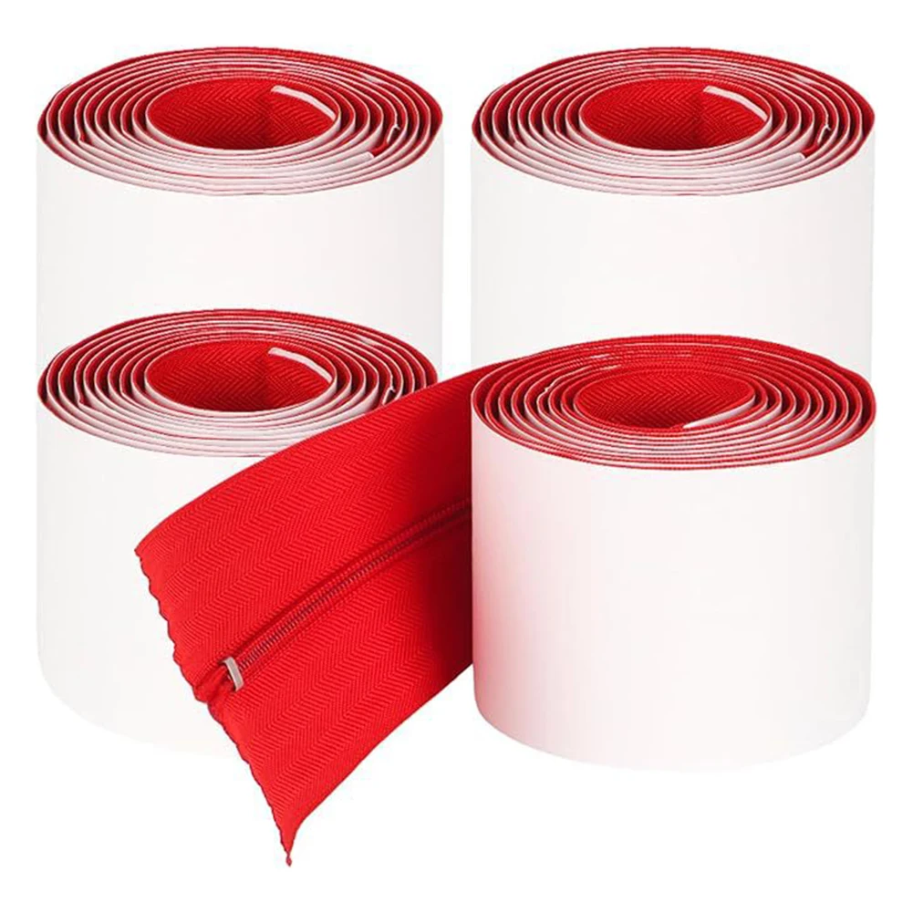 DIY Greenhouse Setup 3in 7ft Dust Barrier Zipper Easy Install Zipper Door For Tents Self-Adhesive Zipper 2 Roll Zipper