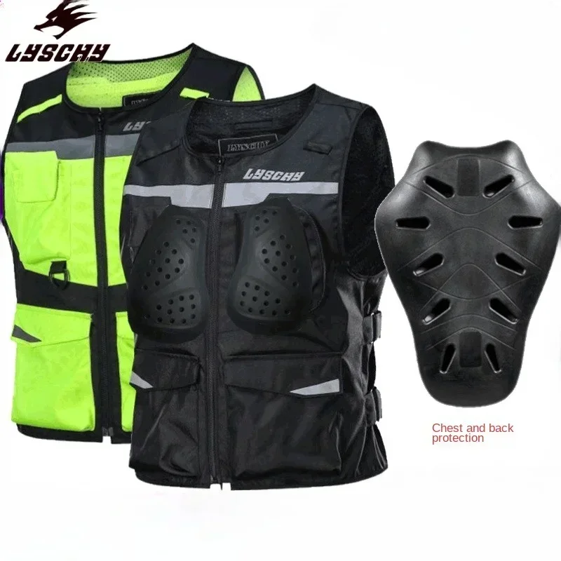 Lyschy Motorcycle Reflective Jacket Wear Spring/summer Reflective Vests for Men and Women Motorcycle Safety Vests Against Falls