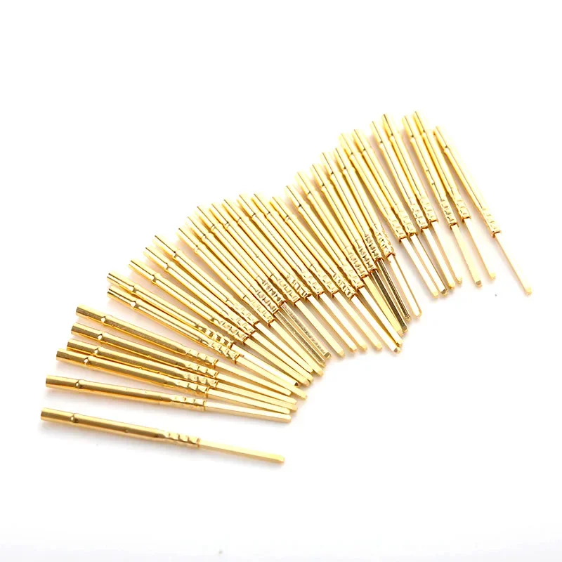 100PCS/bag R75-2W Brass Tube Test Needle Sleeve Needle Tube Outer Diameter 1.32mm Total Length 26.2mm Test Probe Needle Seat