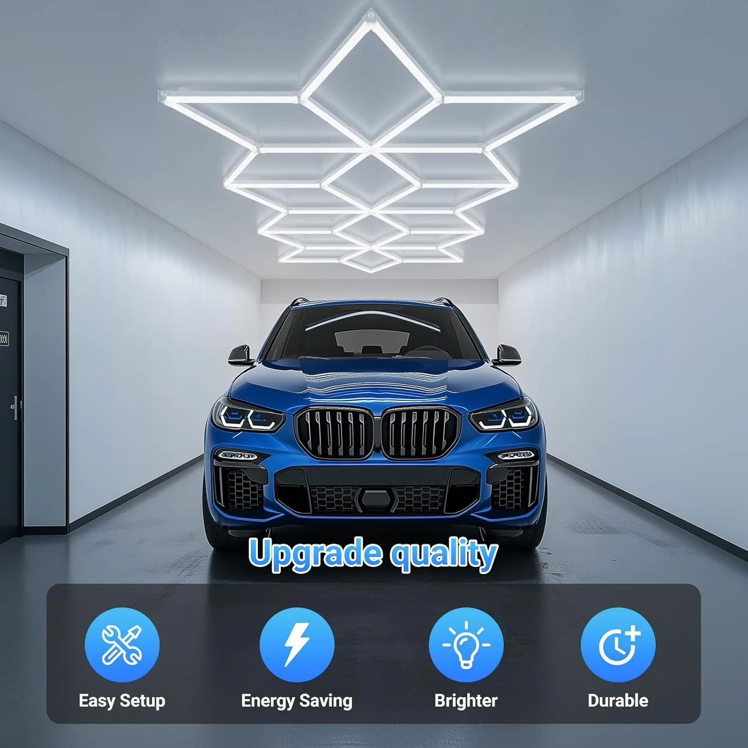 الإبداعية Led ضوء السقف أنبوبة ليد الإضاءة 6500 كيلو الضوء الأبيض صالون الحلاقة 110 فولت-240 فولت مسدس مصباح المرآب لتزيين غسيل السيارات #3