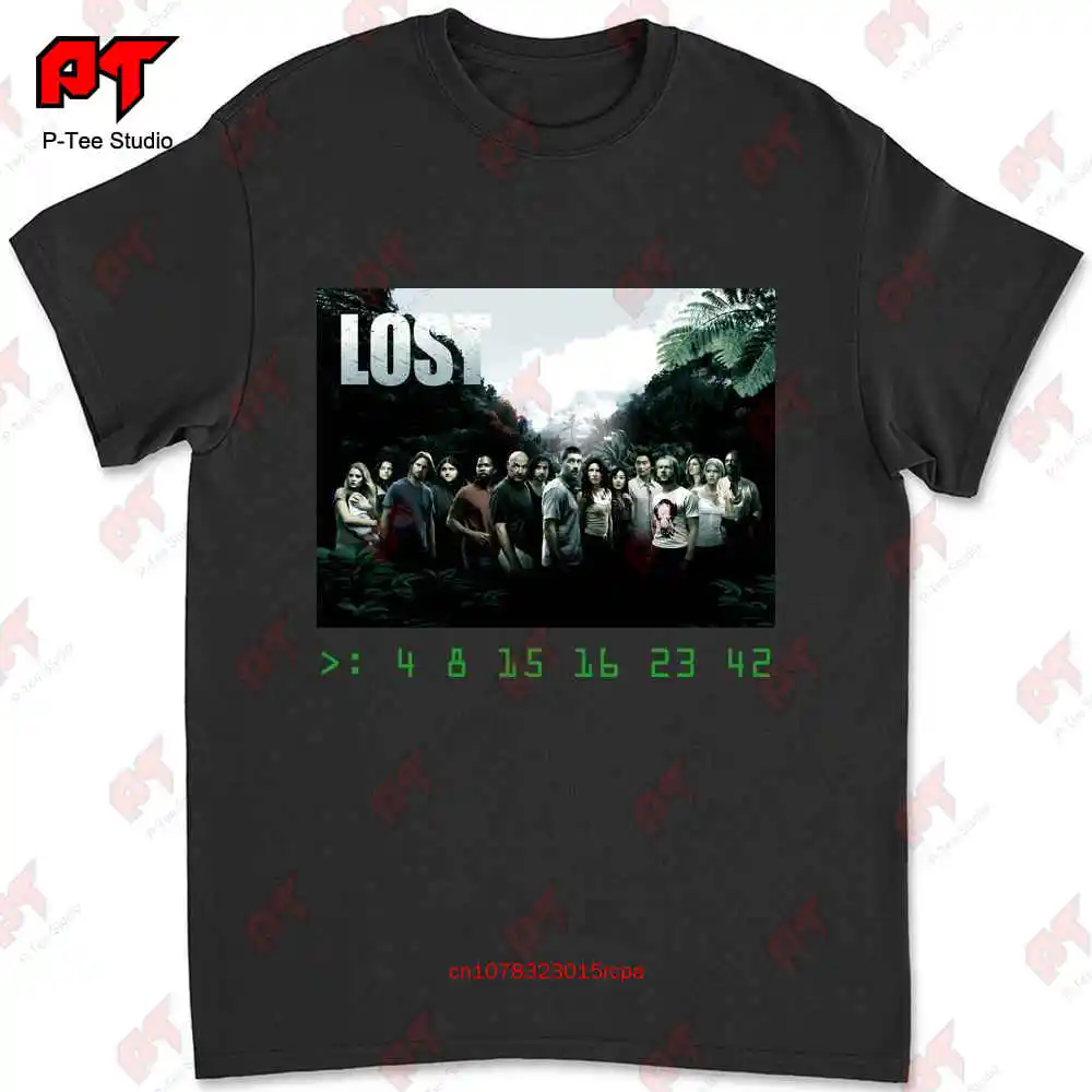 Футболка мужская с надписью потерянный литая и цифры Dharma, со слоганом, Джек, ТВ-шоу IU98