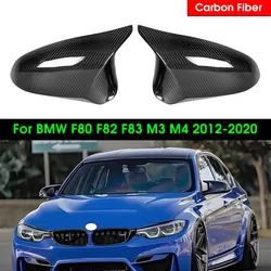 Real Dry Carbon Fiber Rearview Side OEM Style Mirror Covers For BMW F80 M3 F82 F83 M4 F87 M2C 2014-2020