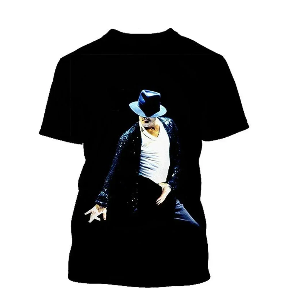 2024 Newest Women/Men Fashion Michael Jackson 3D Printed T Shirt Fans Star Graphic Tee Casual T-Shirts