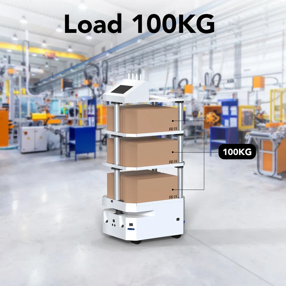 Euler Smart Material Transportroboter Lagerlogistik Autonome mobile Roboter erreichen 100 kg AGV-Roboter