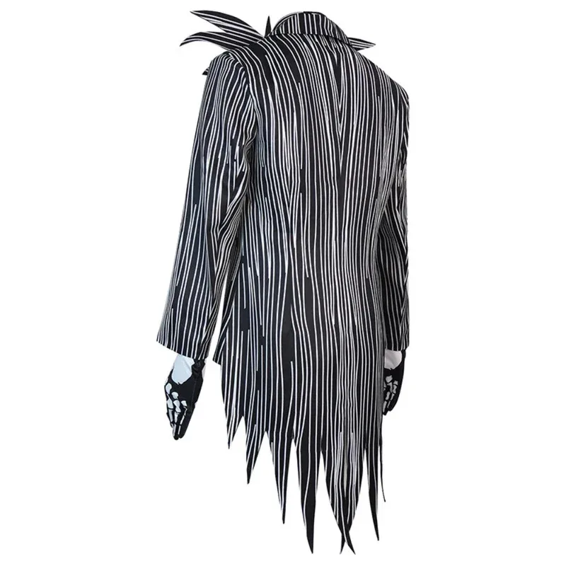 2026 Movie Nightmare Jack Cosplay Costume Christmas Horror Skelling Stripe Uniform Outfit Skeleton Halloween Carnival Party view 5