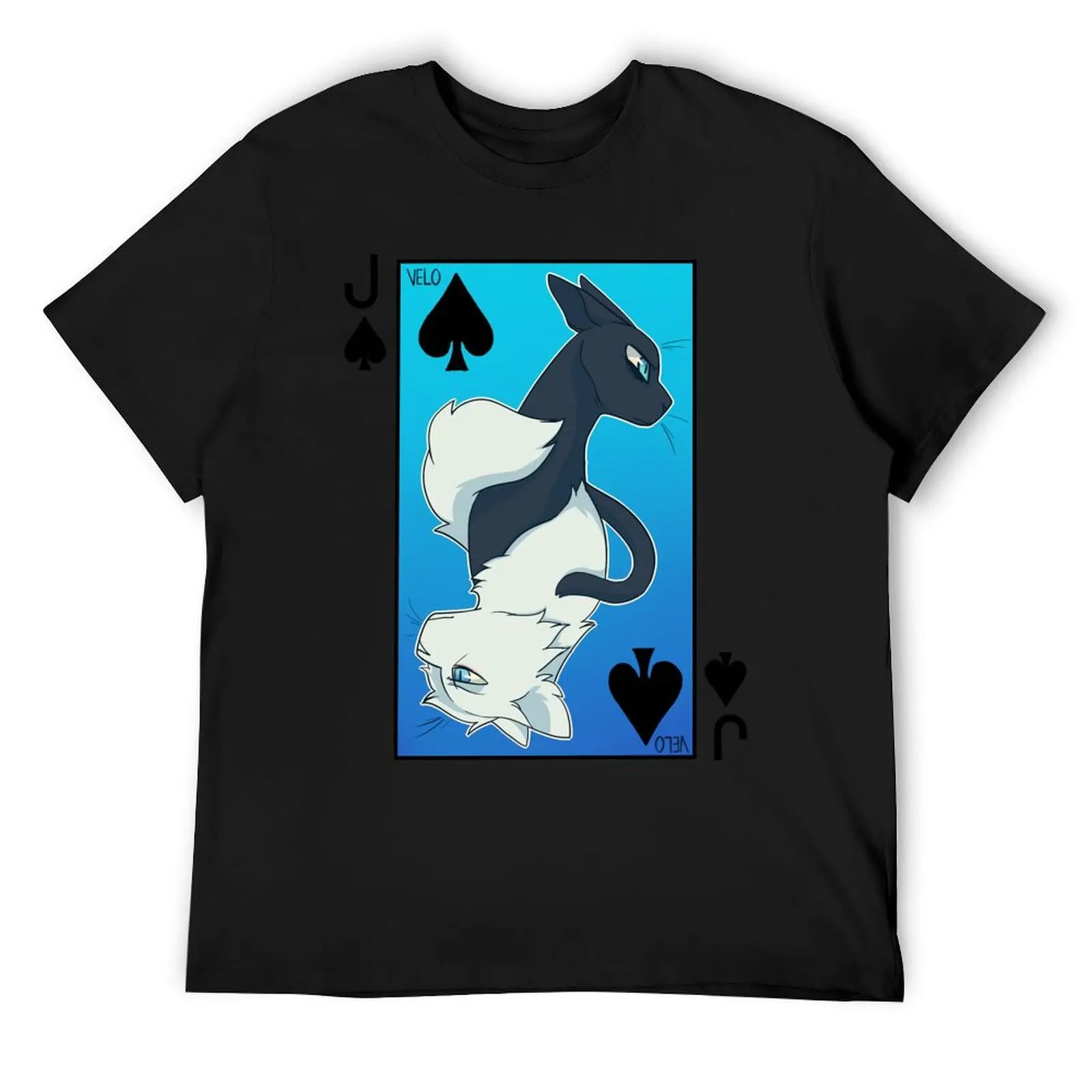 Jackdaw's Cry & Falling Feather Playing Card T-Shirt summer clothes customs boys whites Blouse t shirt men