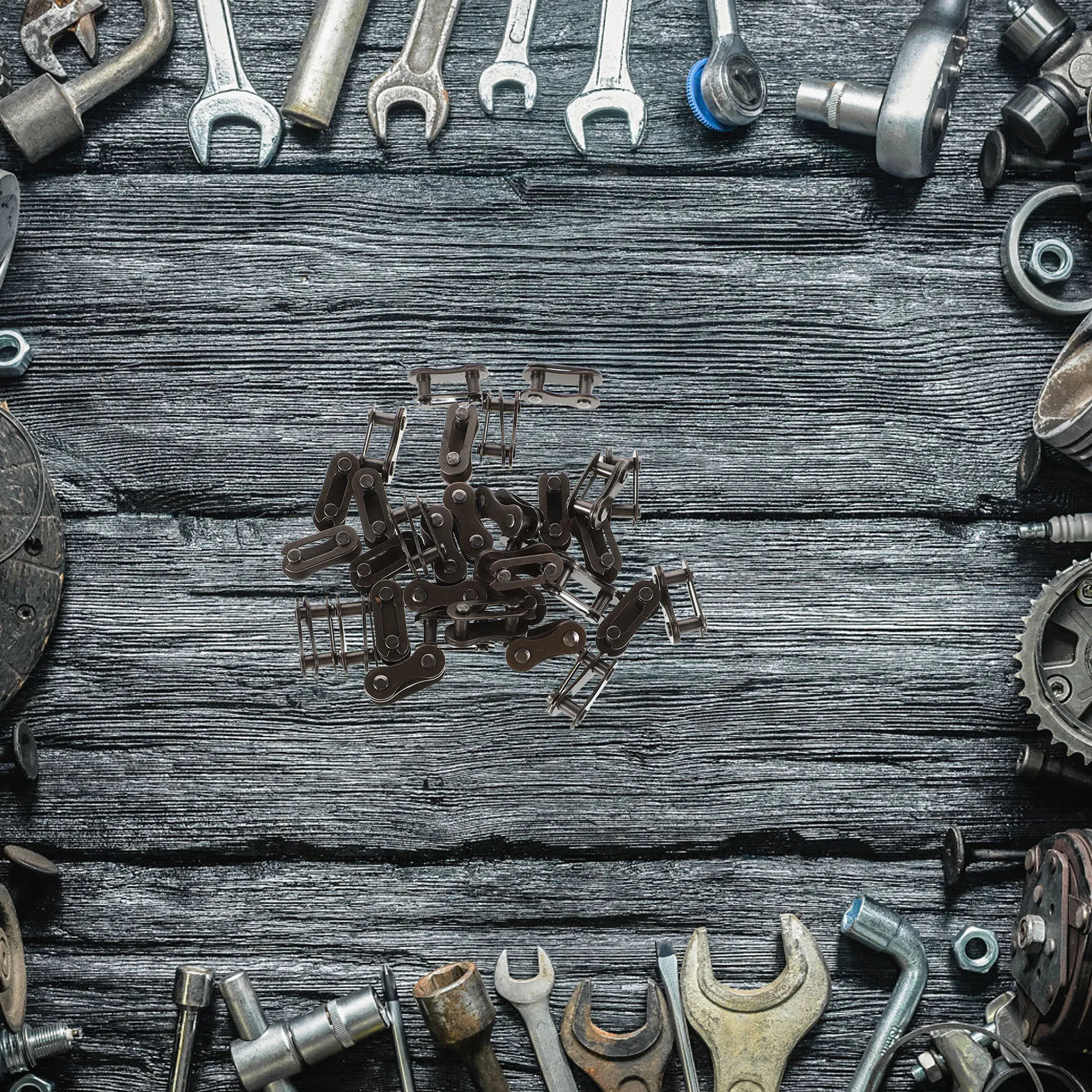 

40Pcs Bicycle Chain Buckle Quick Connect Repair Tool Metal Joint Cycling Accessory Dark Brown Chain Link Bike Bicycle