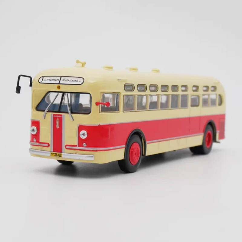 IXO Diecast 1:43 Scale Alloy ZIS 154 1946 Bus Model Finished Product Simulation Toy Collection Gift Static Ornament