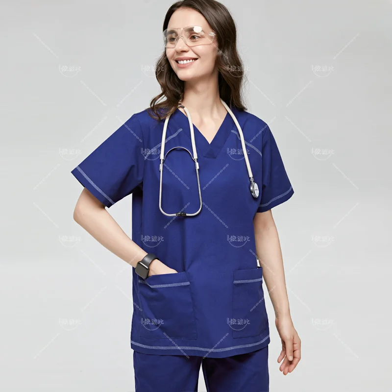 New models Unisex Scrubs Set Work Nursing Uniform Nurse Suit Hospital Dress Caregiver Hand Wash Clothes Paramedic Uniforms