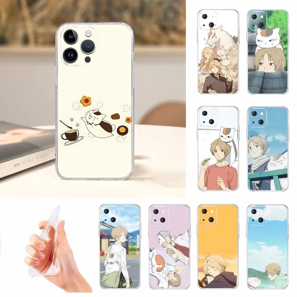 N-Natsumes B-Book Of F-Friends Nyanko Sensei Phone Case For Iphone 16 15 11 13 14 Pro Max 7 8 Plus X Xr Xs Max 12mini Cover