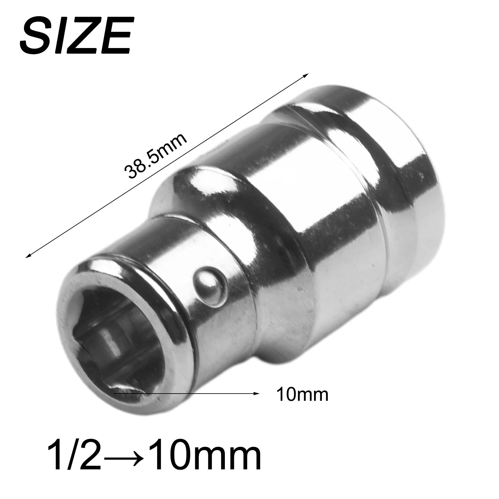 1pcs Impact Socket Adapter Converter 1/2 To 1/4 1/4 3/8 Square Nut Quick Wrench Ratchet Adapter With Hexagon Socket Hand Tools