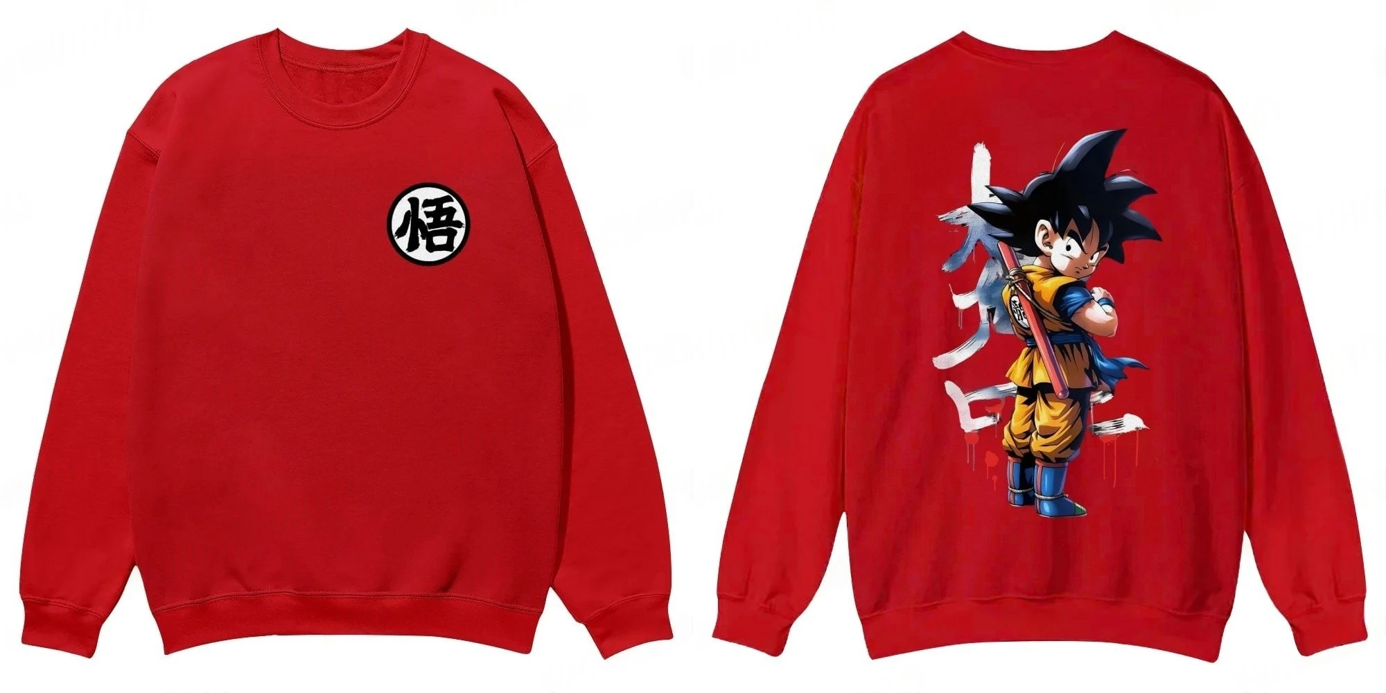 

Мужская толстовка Dragon Ball с изображением Сона Гоку, аниме-худи, весенне-осенне-зимняя, для мальчиков, детская, хлопковая, с длинными рукавами, комплект для родителей и детей