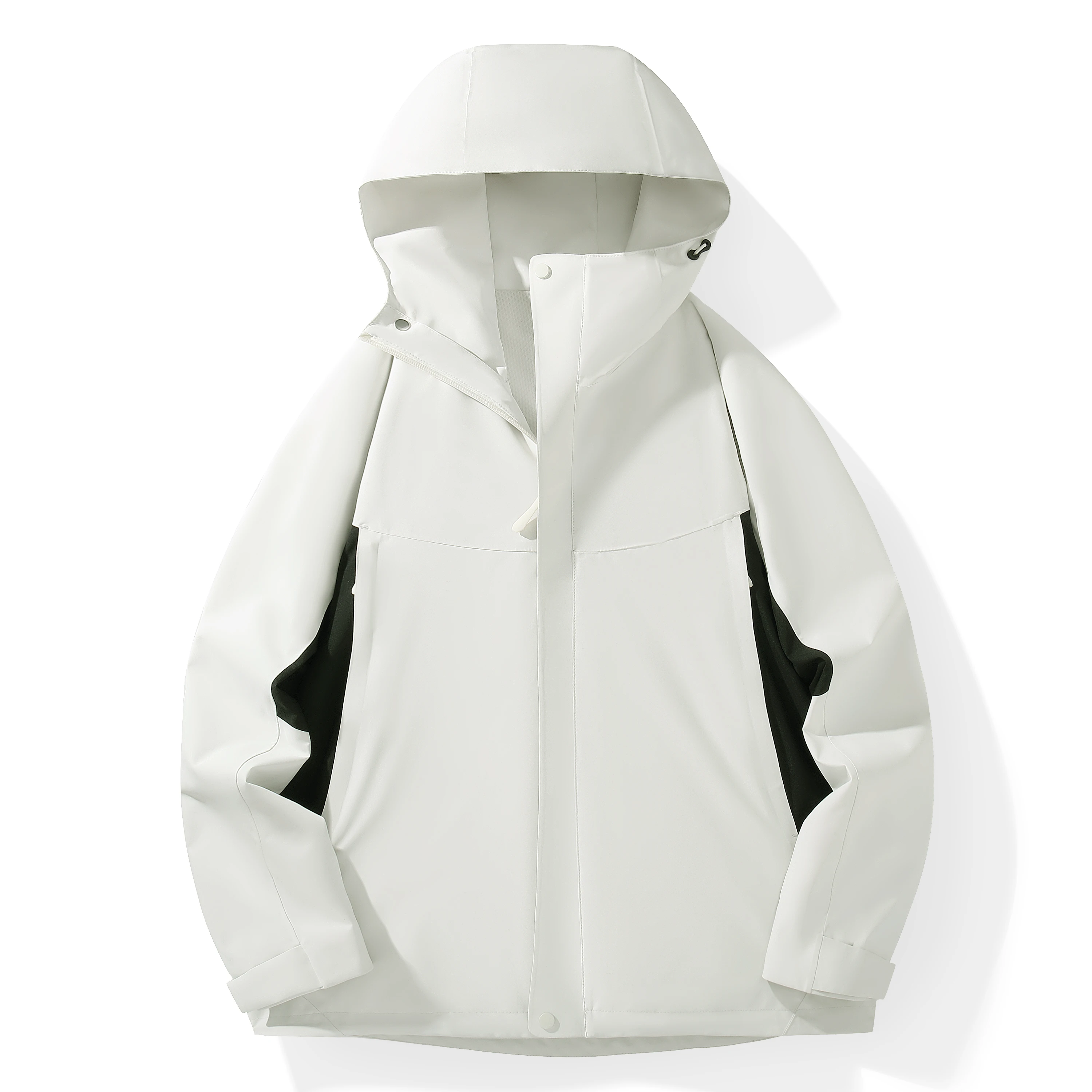 Men's Fashion Jacket Waterproof Windbreaker Outdoor Lightweight Coat Daily Wear Travel Camping Hooded Trendy Raincoat