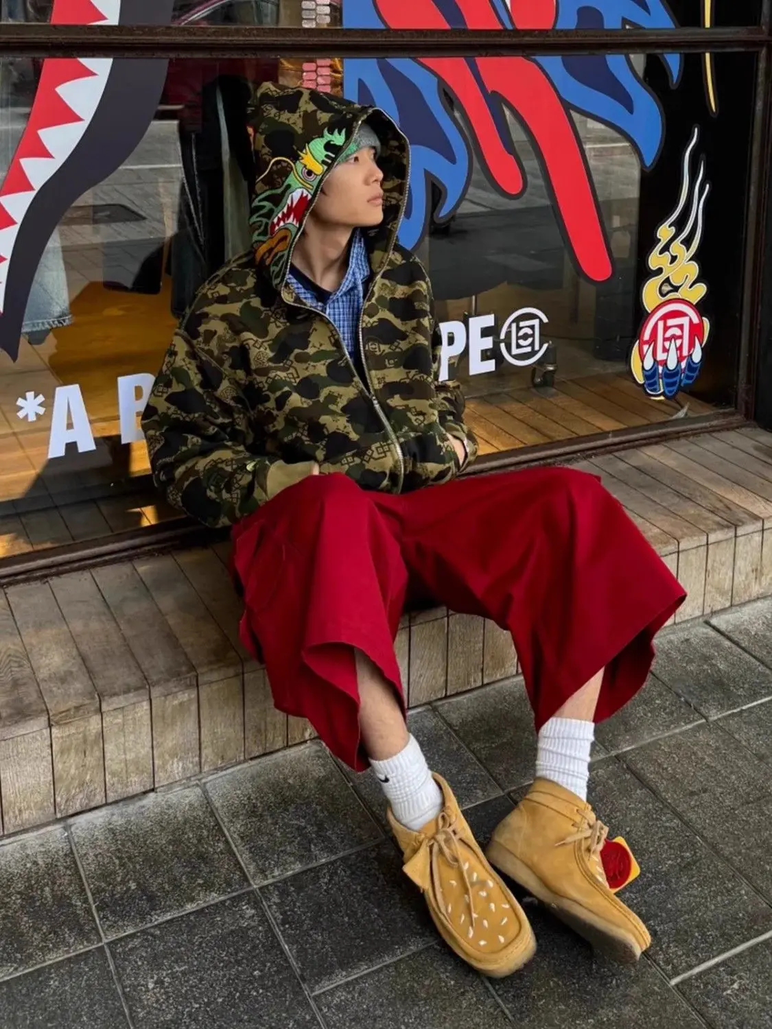 Men's Solid Color Multi Pocket Cropped Pants Street Summer Shorts High Waist Sweatpants Male Casual Calf-length Trousers