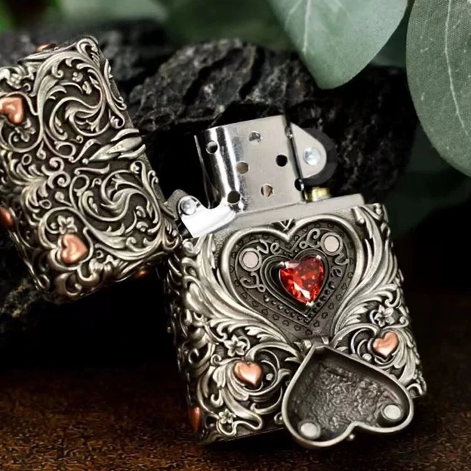

New Love Tang Grass Fuel Lighter, Classic Windproof Grinding Wheel Lighter, Cigarette Accessories, Men's Gift