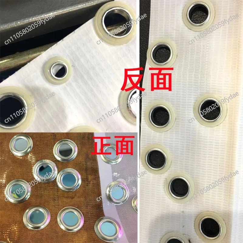 Automatic  Machine Buttonhole Half Iron Half Plastic Cornhole Buckle Inkjet Cloth  Tarpaulin