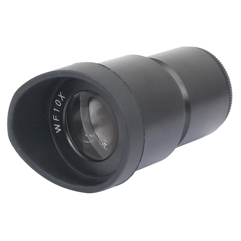 Lente óptica ocular de Campo Amplio WF10X para microscopio estéreo 10X WF10X/20, campo de visión de 20mm con o sin retícula cruzada