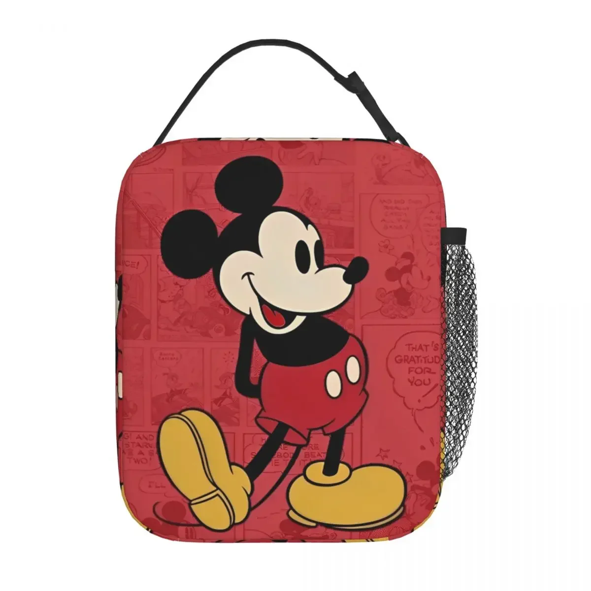 Mickey Mouse GRATITUD Insulated Lunch Bags High Capacity Lunch Container Thermal Bag Tote Lunch Box School Picnic Men Women