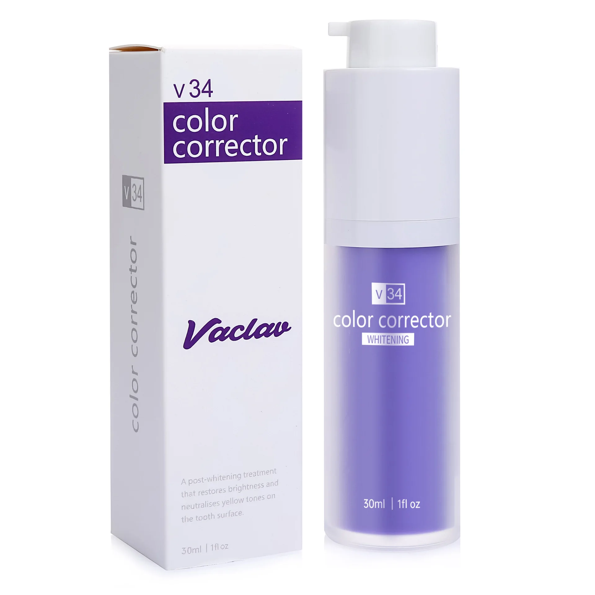 V34 Purple Toothpaste Beauty essence Toothpaste Colour Corrector V34 Purple Mousse Coloring Toothpaste