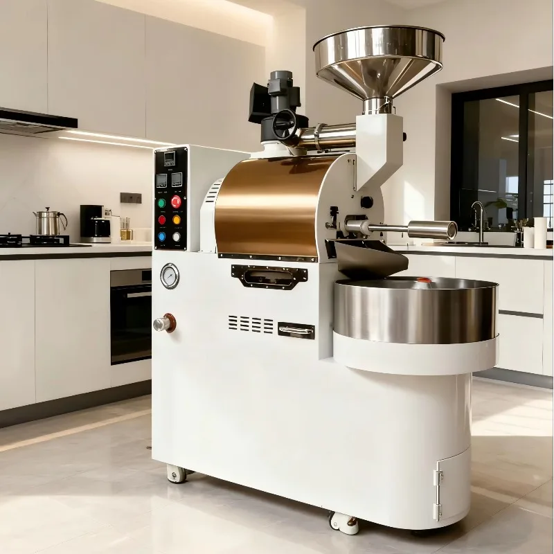 La más nueva máquina tostadora De granos De café De Gas comercial De 12kg 6kg 3kg Artisan Tostadora De Cafe Industrial