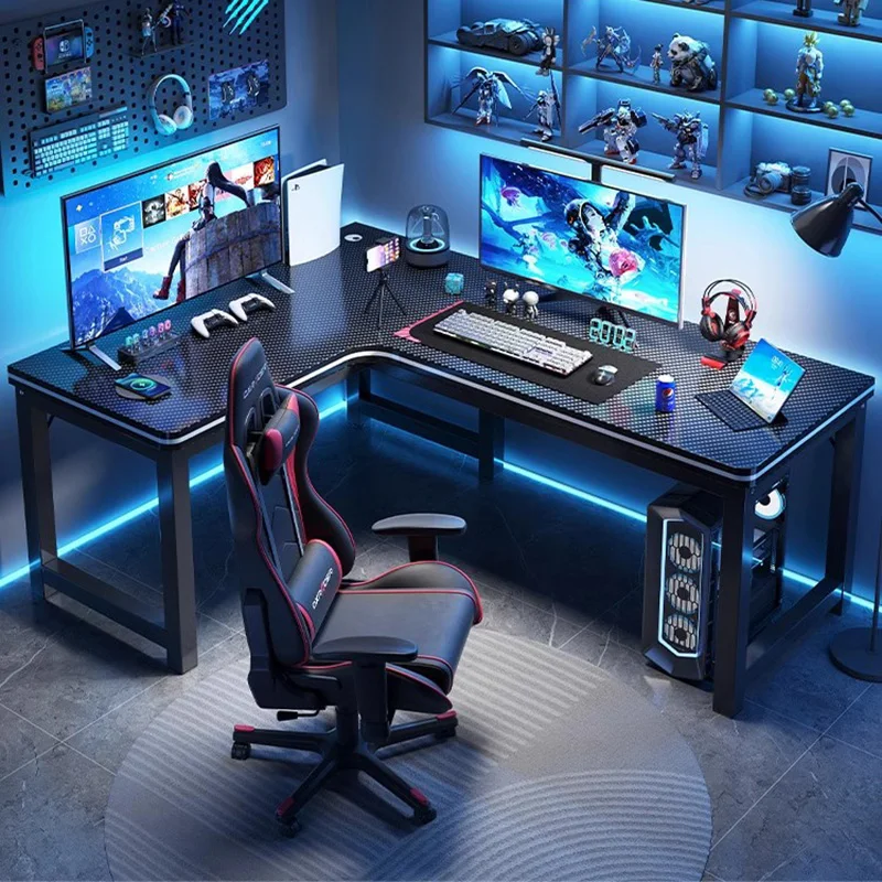 Gamer Computer Desks Bedroom Auxiliary Standing Desktops Gaming Desk Organizer StudentEscritorio Oficina Office Work Furniture