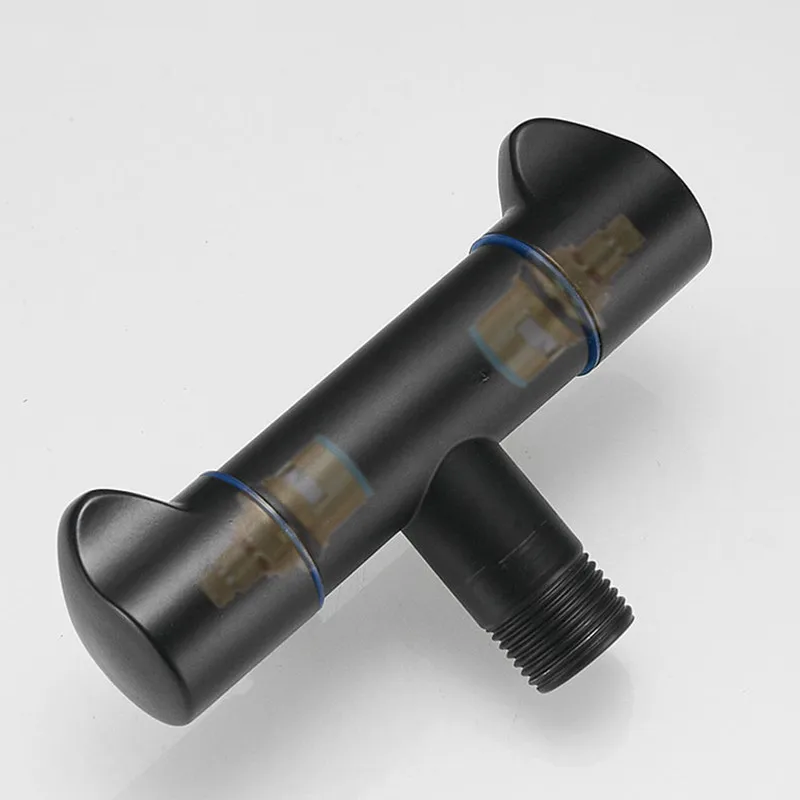 smesiteli Triangle Valve G1/2 One in Two out Dual Angle Multi-function Three-way Water Stop Valve for Washing Machine And Toilet