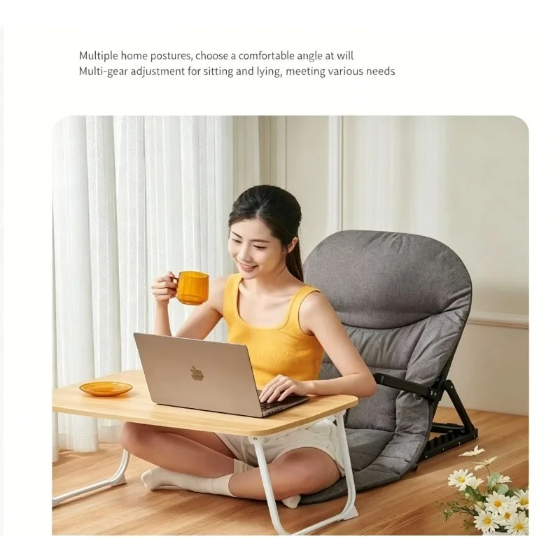 Foldable Lazy Floor Recliner Soft Backrest Sofa Chair For Bed Tatami Indoor Outdoor Leisure Rest Seating Furniture