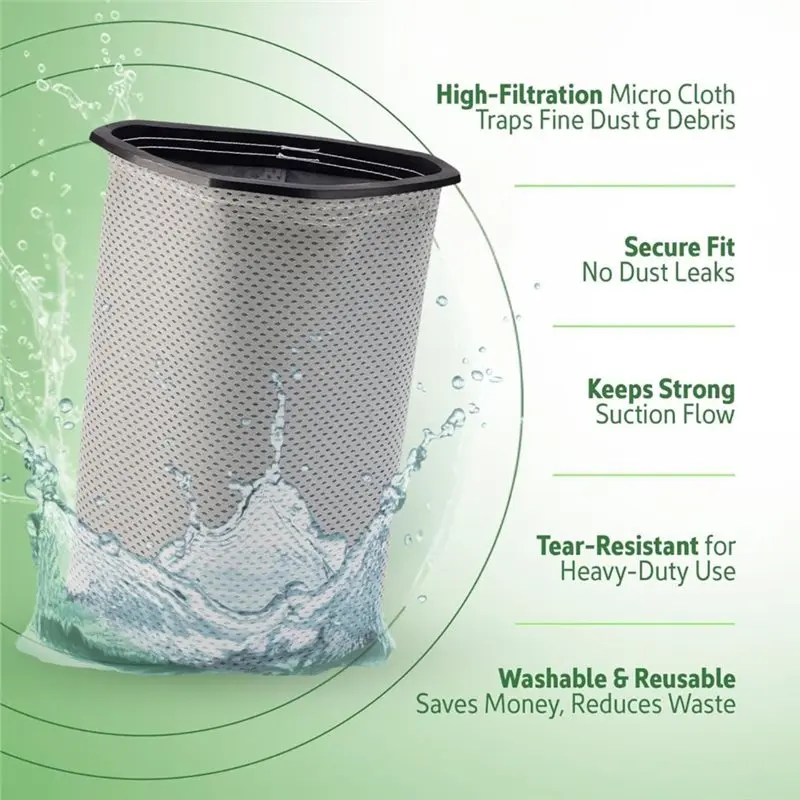 لأكياس مكنسة بروتيام 10 كيو تي أكياس مكنسة كهربائية للمكنسة الكهربائية على ظهره فلتر القماش لأكياس مكنسة الظهر