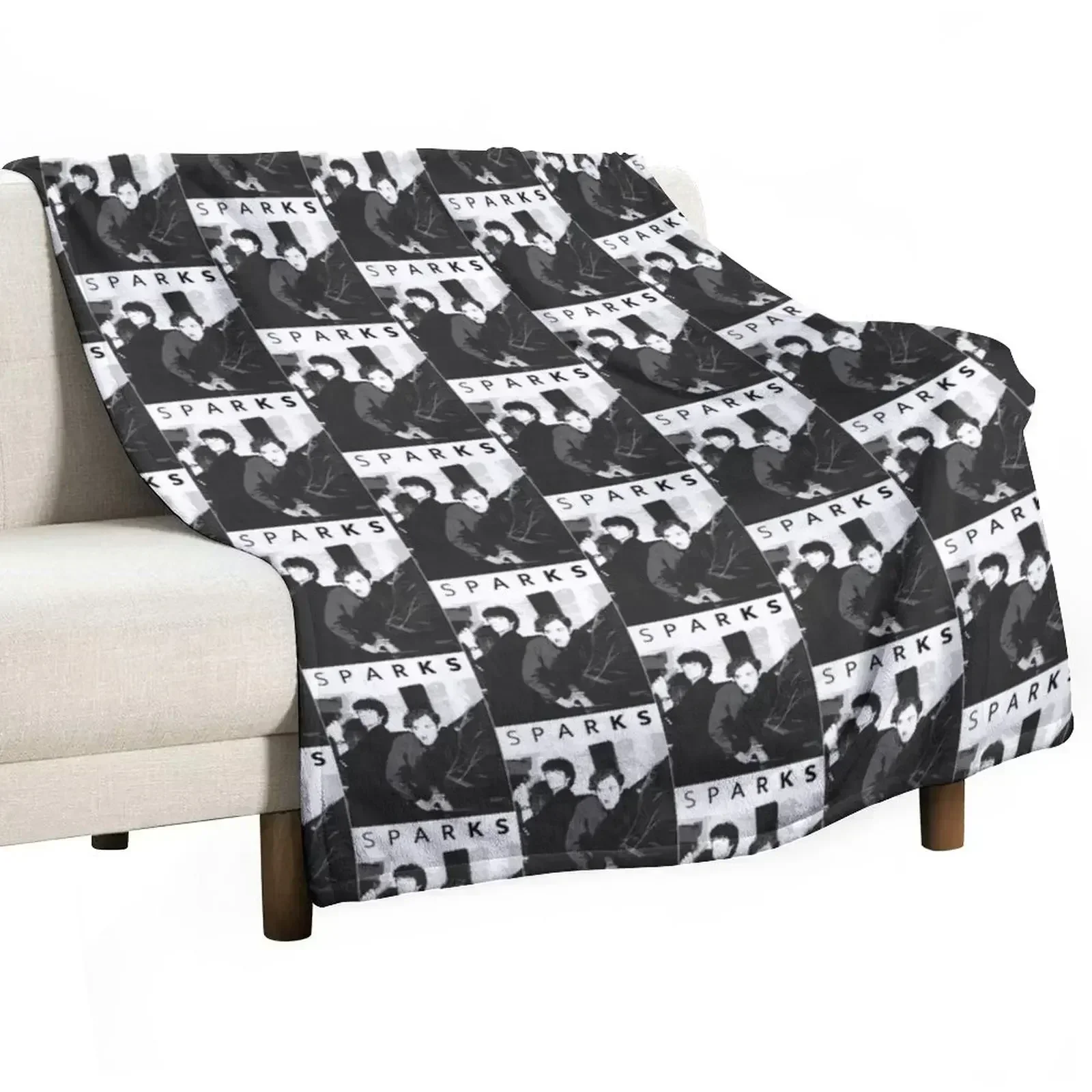 

Gifts For Women Sparks (Black Text) Halloween Throw Blanket Shaggy Furry Soft Blanket for Bedroom Living Room