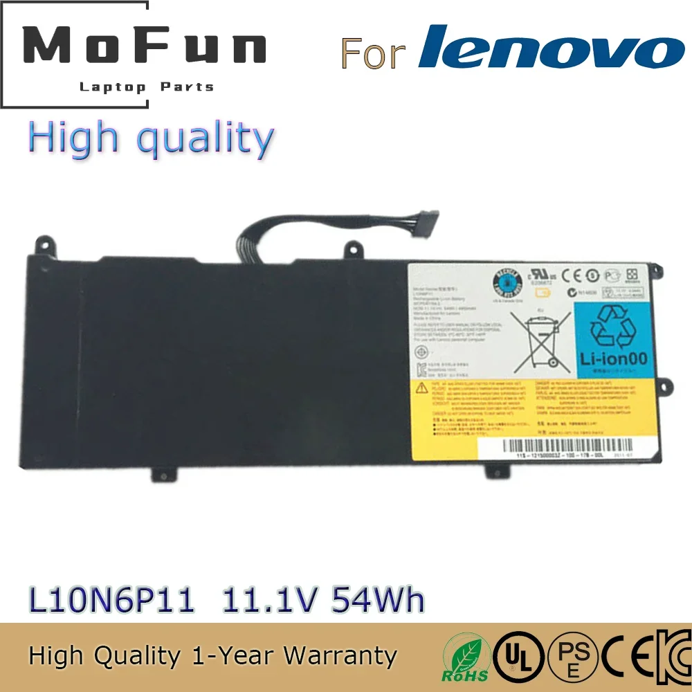

Brand New High quality L10N6P11 11.1V 54Wh Laptop Battery for Lenovo IdeaPad U400 U470 Series etc.