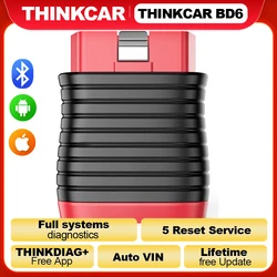 THINKCAR BD6 Bluetooth obd2 Scanner All Cars Full System Diagnosis 5 Reset Service Lifetime Free Automotive Diagnostic Tool