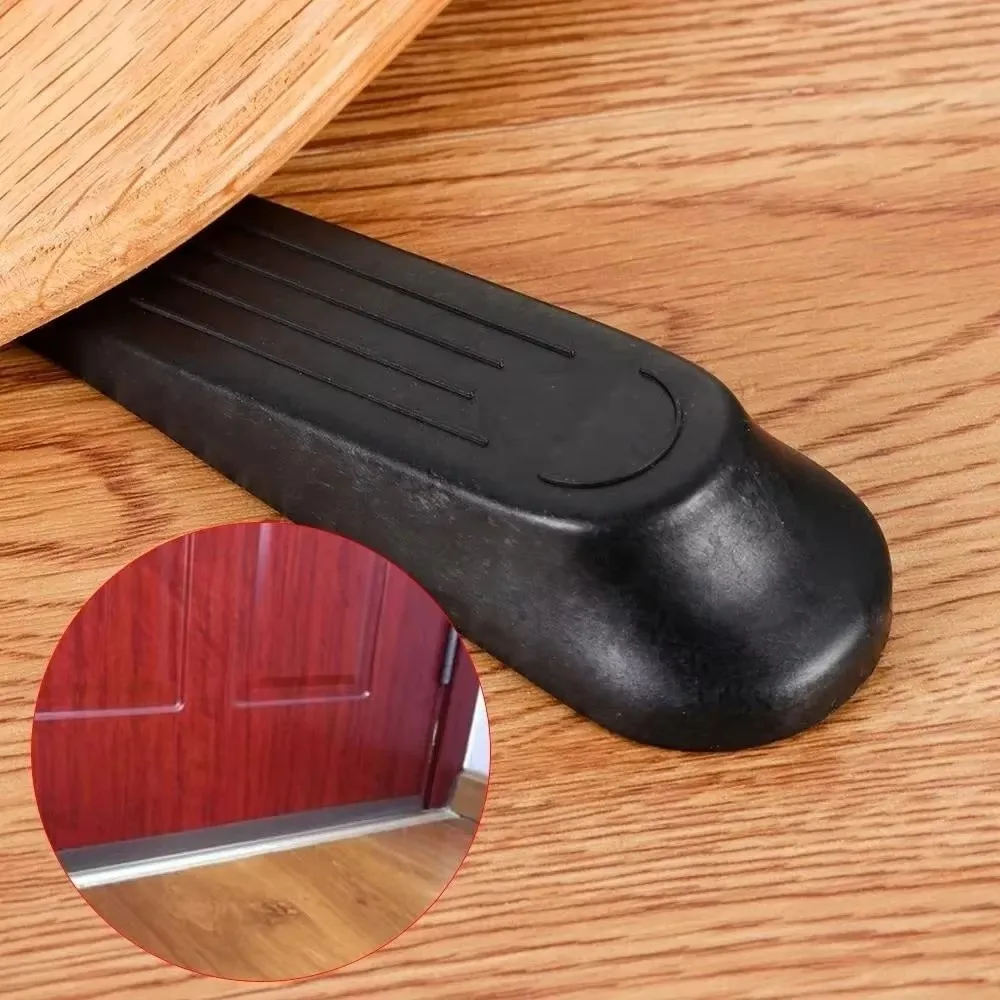 Durable Plastic Door Stop Wedges Wedge Shape Compact Size Door Blocks Buffers Non-Slip Base Heavy Duty Door Stopper Office Doors