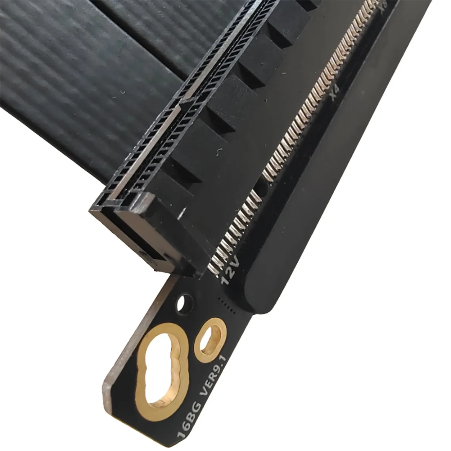 PCIe 4.0 x16 Райзер-кабель Двойной обратный удлинитель видеокарты Посеребренный кабель PCI-E Gen4 32 ГБS GPU Разъем ITX для ПК