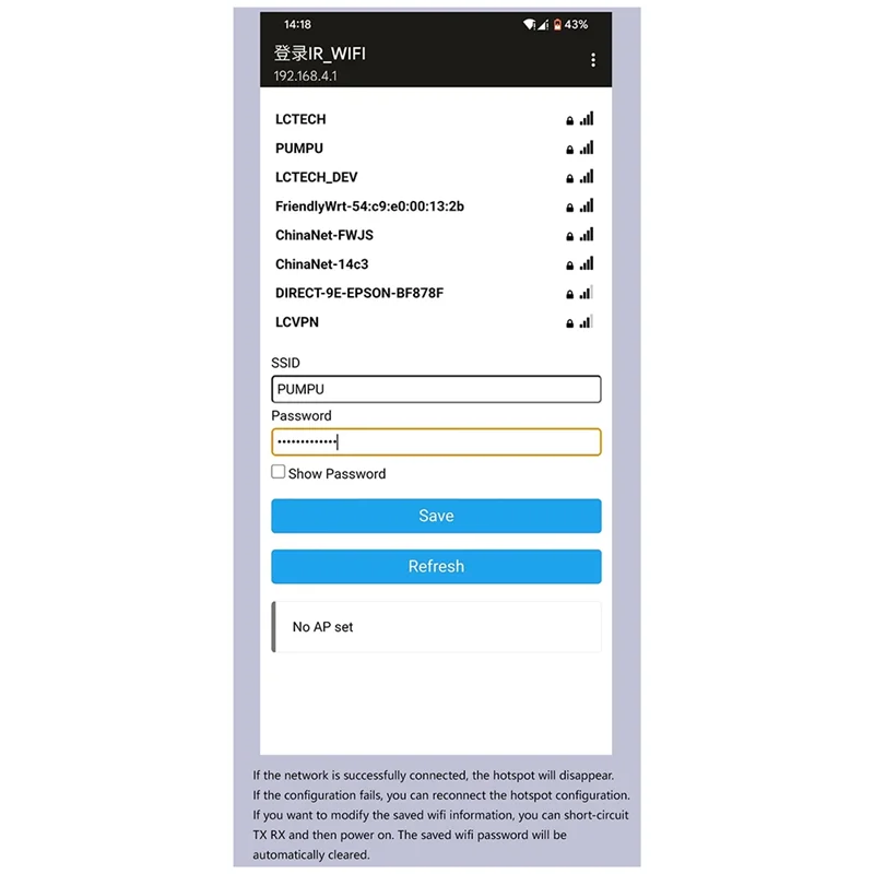 APPLIA-ESP8266 Infrared Transmitting And Receiving For NEC Command Wifi Transparent Transmission Module