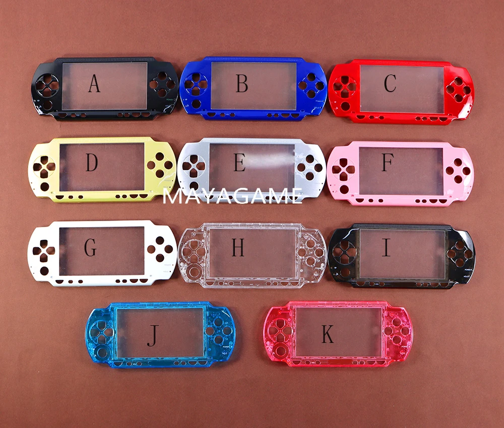 Riparare la parte anteriore nera della custodia della custodia del frontalino anteriore per Sony PSP 1000 PSP1000