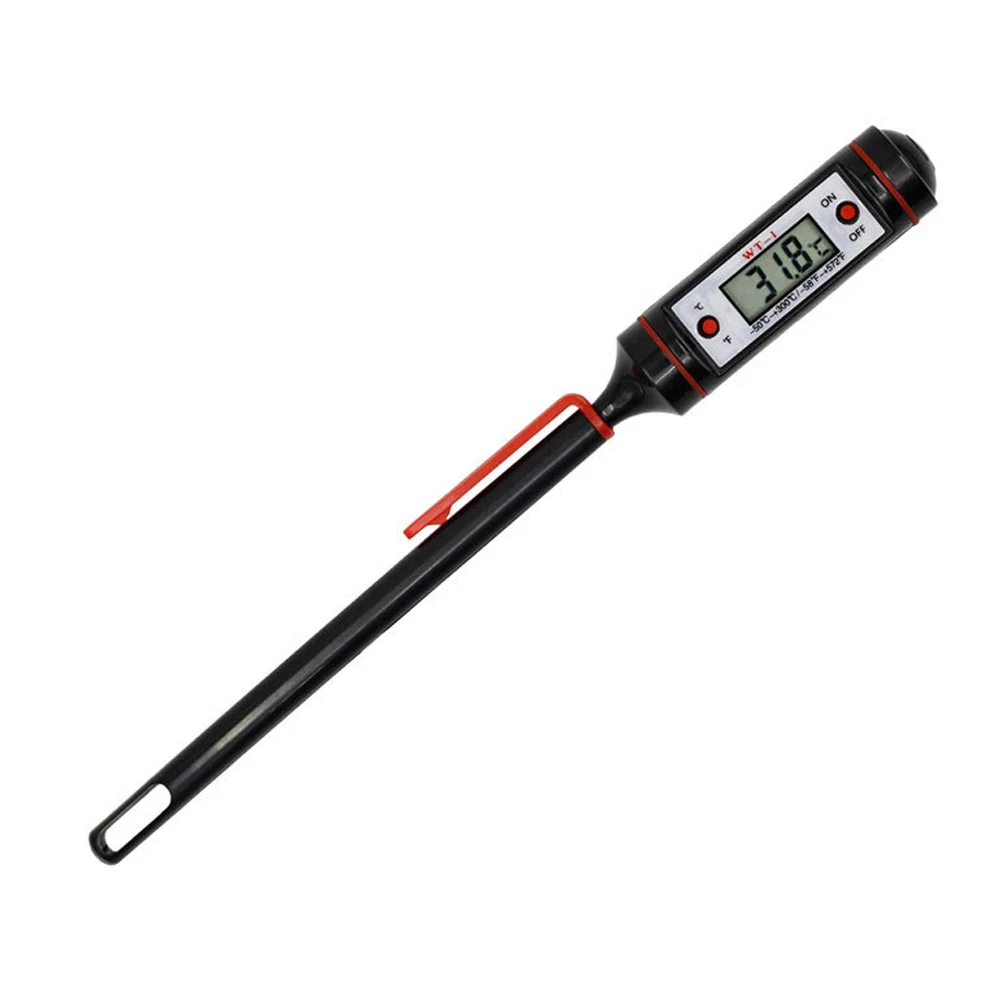 1PC WT-1 Digital Food Thermometer Probe Pen -50~300℃ Kitchen Cooking BBQ Meat Oil Temperature Gauge ℃ Switch