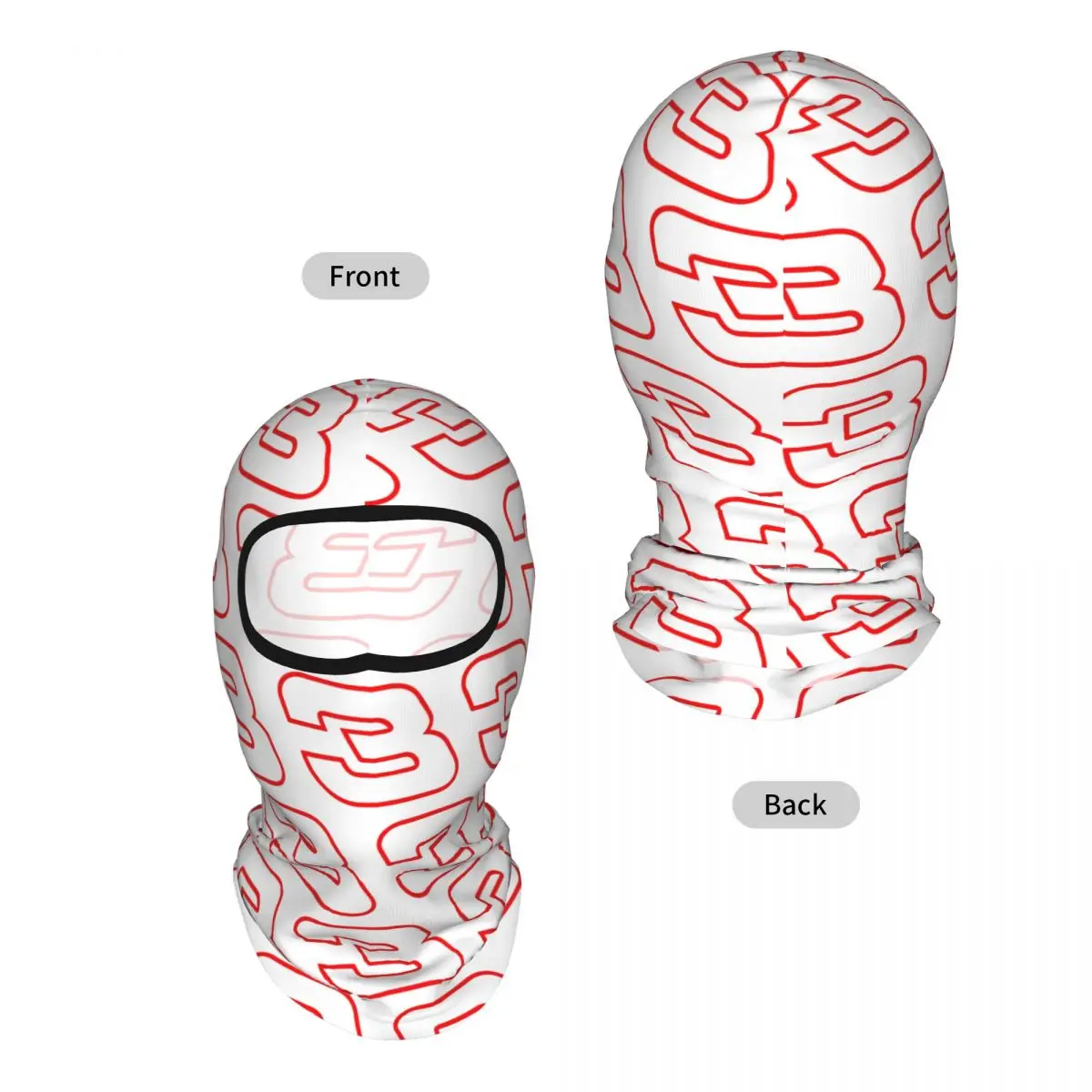 Dale Earnhardt 3 Breathable Thin Balaclava Full Face Mask Sun Protection Neck Gaiter For Motorcycle Fishing Outdoor