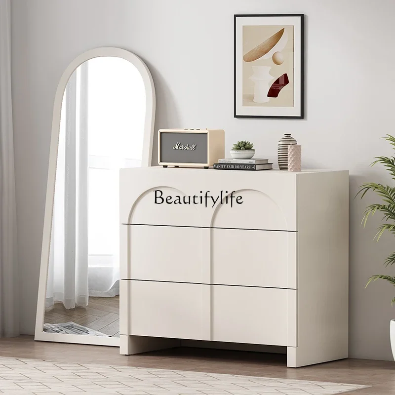 

02 Nordic Sideboard Cabinet Simple Modern Storage Wall-Mounted Organizer