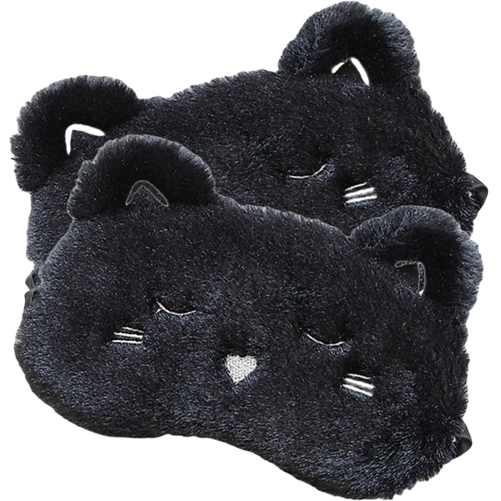 2Pcs Sleep Eye Mask Premium Soft Breathable Elastic Strap Daily Use Travel Sleeping Mask Multi-Function Light Blocking Eye Cover