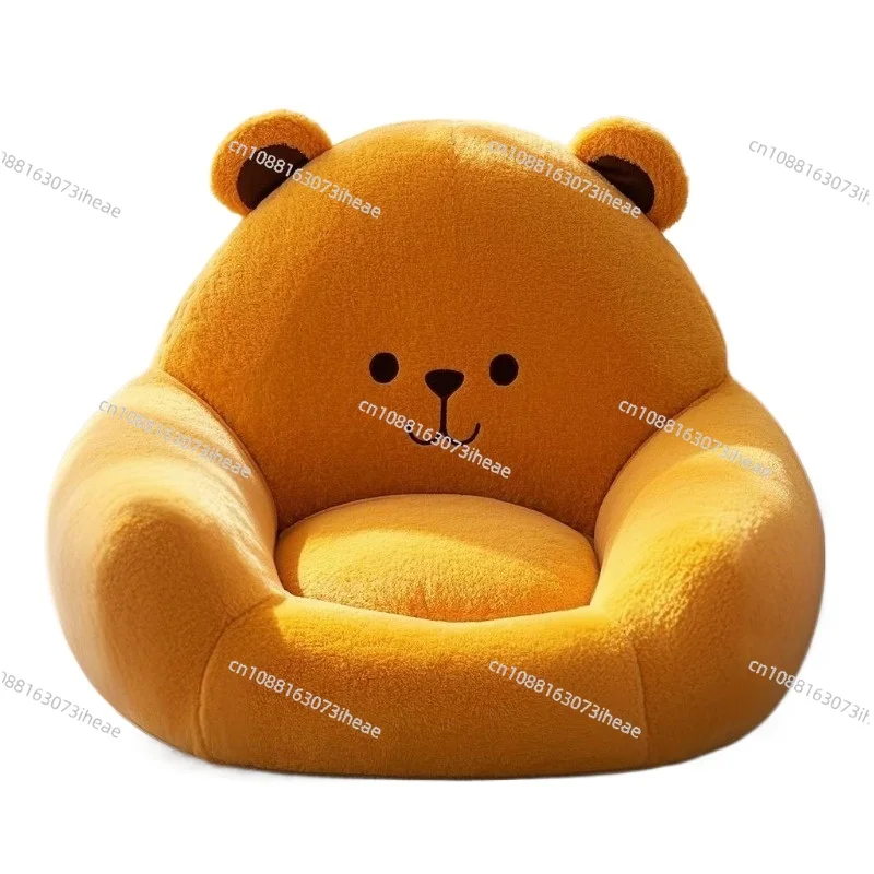 Thickened children's soft fabric sofa with modern design, new baby chair, lazy area layout
