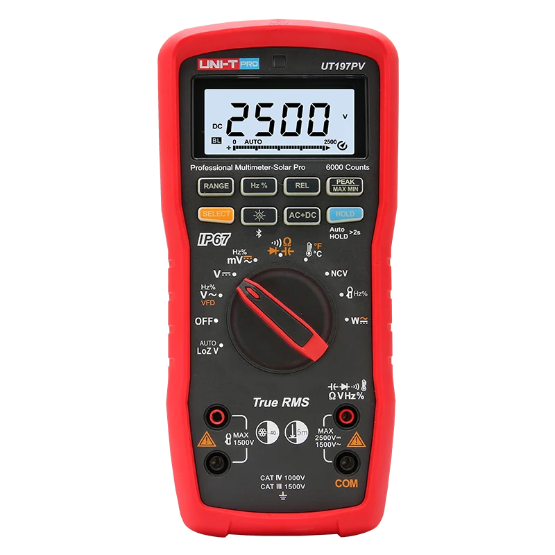 

UNI-T UT197PV Industrial-type Digital Multimeter - High Precision Universal Multimeter - Maintenance Electrician's Multimeter