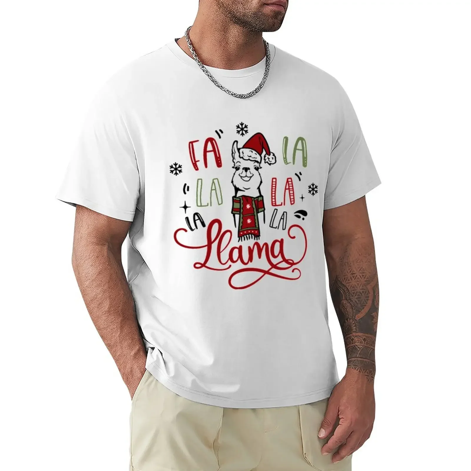 Fa La La La Llama T-Shirt summer top tees new edition mens graphic t-shirts pack