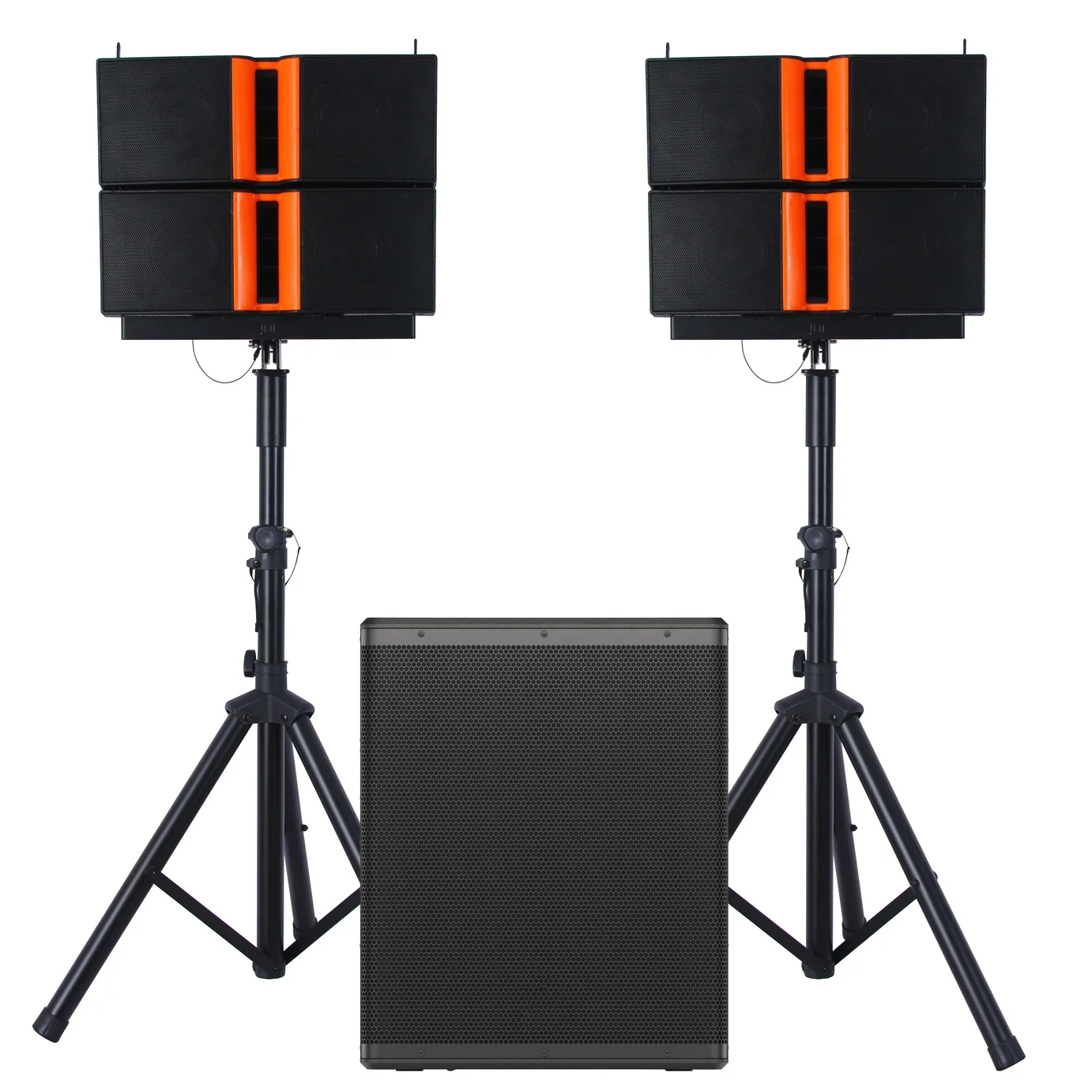 Sistema de Altavoces PA Profesional de Alta Potencia con Subwoofer Activo de 18 Pulgadas y 5000 W, Bluetooth, Karaoke, Sistema de Sonido con Altavoces Line Array, Bocina