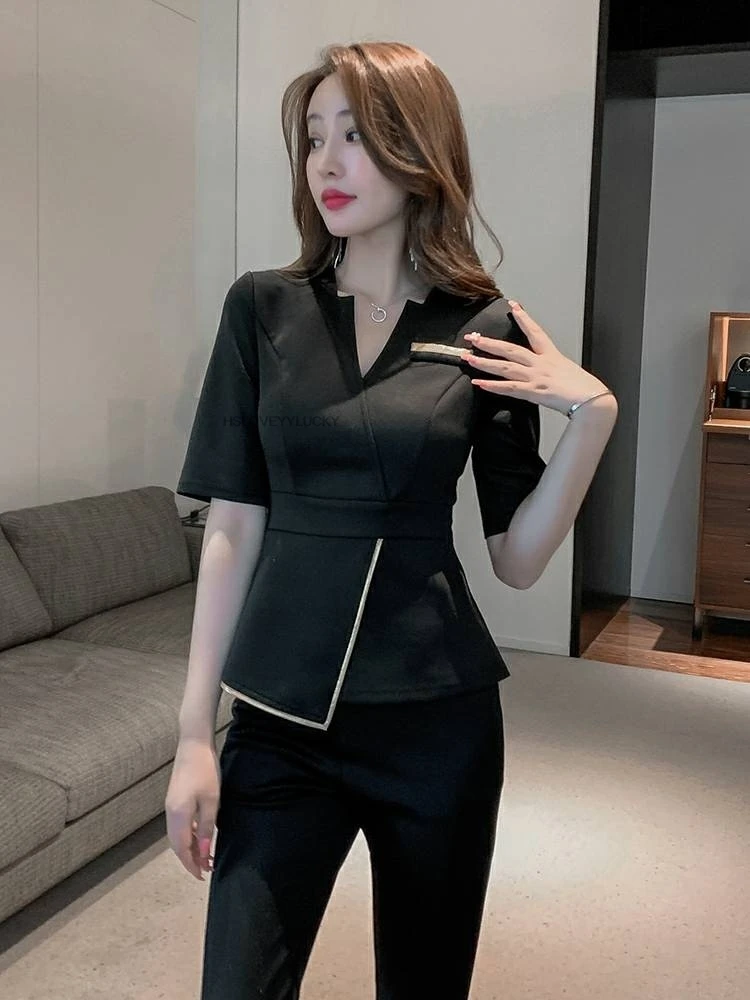 발 목욕 기술자 작업복 여성 미용실 건강 클럽 발 치료 스파 발 마사지 호텔 작업복 정장